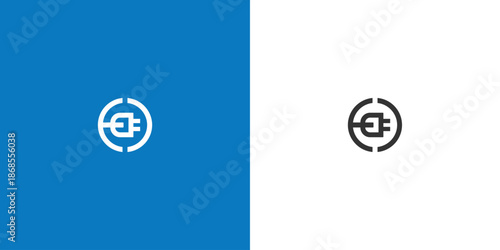 Electric plug inside a segmented circle