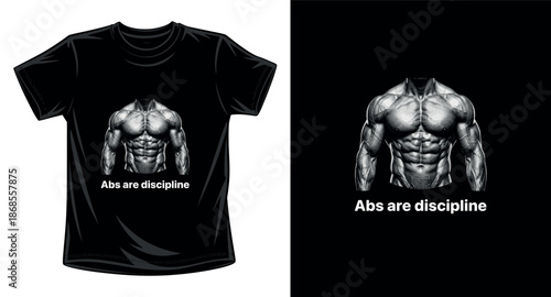 Gym graphic vector art t-shirt design print template