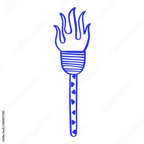 Fire Torch Doodle