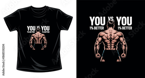 Gym graphic vector art t-shirt design print template