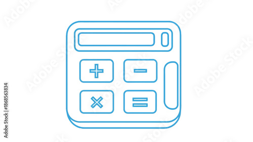 Modern calculator icon for financial calculations