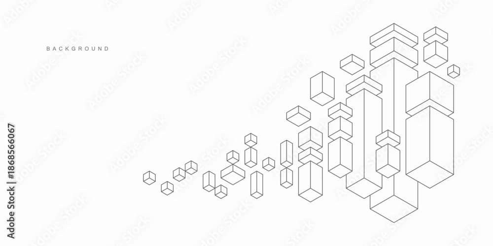 Fototapeta premium Abstract geometric technological background. Vector creative design.