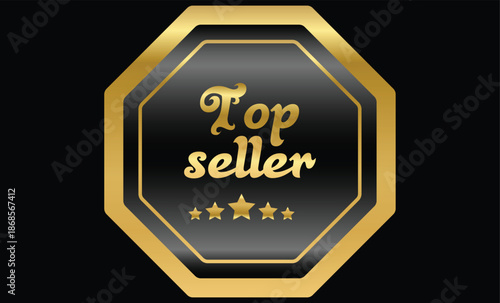 top seller badge. Commercial Success Icons. Business marketing and advertising regulation signs. Customer Favorite Symbols. 