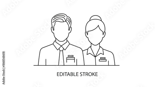 Business colleagues standing together in modern office