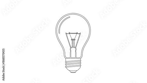 Simple line drawing of a light bulb