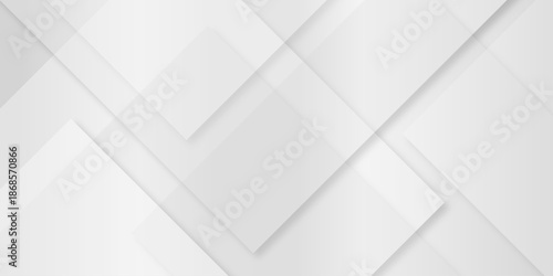 Abstract minimalist white line square grid background,  geometric pattern of overlapping squares in shades of white, abstract grey background featuring diagonal lines and white geometric shapes.