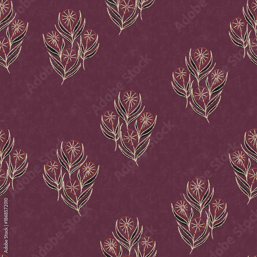 GEOMETRIC MANDALA SEAMLESS PATTERNS  AJRAKH PATTERN, HAND BLOCK PRINT, BATIK PRINT, INDIAN TEXTILE BACKGROUND