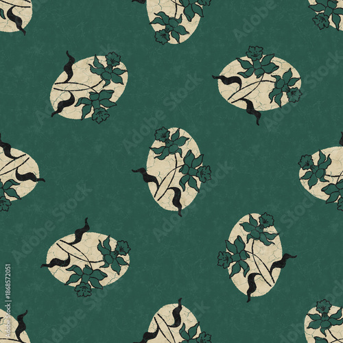 GEOMETRIC MANDALA SEAMLESS PATTERNS  AJRAKH PATTERN, HAND BLOCK PRINT, BATIK PRINT, INDIAN TEXTILE BACKGROUND