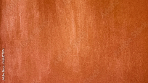 Cuadro en lienzo Abstract Dusty Brown Stucco Wall Texture with Subtle Vertical Brush Strokes; Weathered Venetian Plaster Background for Interior Design Mockups, Minimalist Earth Tone Cement Surface Overlay