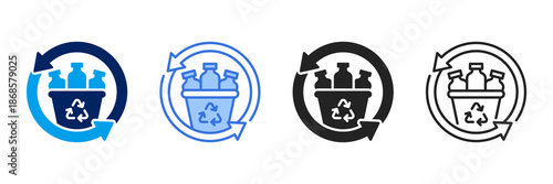 Circular  Icon Set Different Style Collection. 