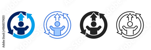Resilience  Icon Set Different Style Collection. 