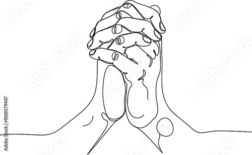 Clenched fists illustration representing strength and resilience