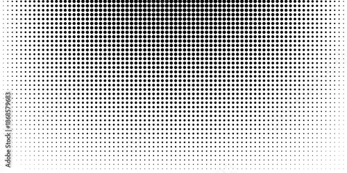 Wave halftone pattern. Halftone dots background. Vector