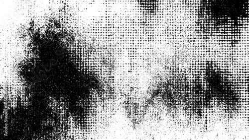 Abstract black and white texture resembling distorted foliage or a landscape