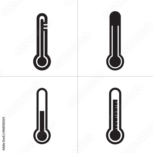 Close-up of a thermometer silhouette showing rising temperature, climate change concept
