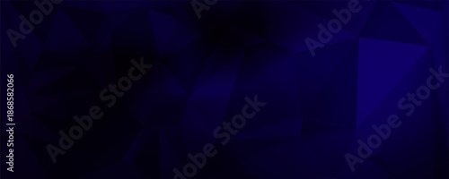 Dark BLUE vector gradient triangles template. Creative illustration in halftone style with triangles. A new texture for your web site.