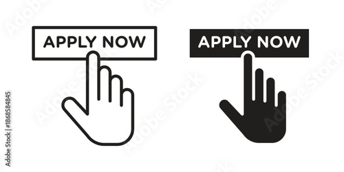 Apply icons for website design and development, app development. EPS10