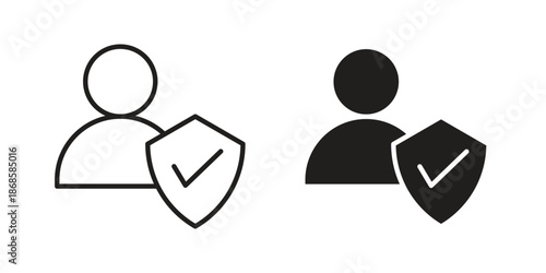 Authentication icons for website design and development, app development. EPS10