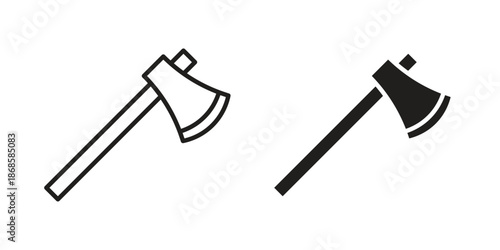 Axe icons for website design and development, app development. EPS10