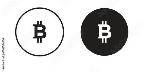 Bitcoin icons for website design and development, app development. EPS10