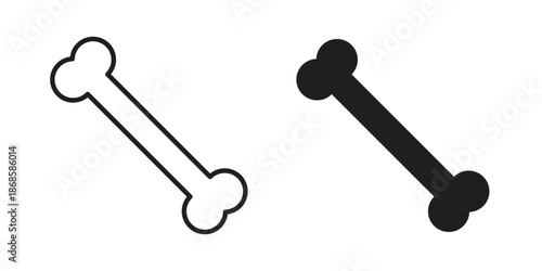 Bone icons for website design and development, app development. EPS10