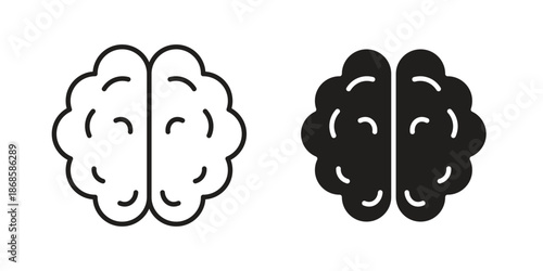 Brain icons for website design and development, app development. EPS10
