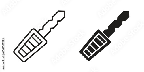 Car key icons for website design and development, app development. EPS10