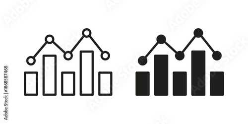 Chart icons for website design and development, app development. EPS10