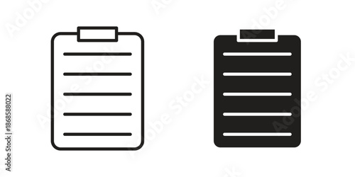 Clipboard icons for website design and development, app development. EPS10