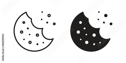 Cookie icons for website design and development, app development. EPS10
