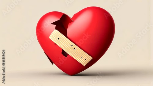 Heart healing and breaking: journey from bandaged repair to cracked despair