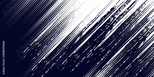 Abstract halftone dots blue color pattern gradient grunge texture background. element modern nice