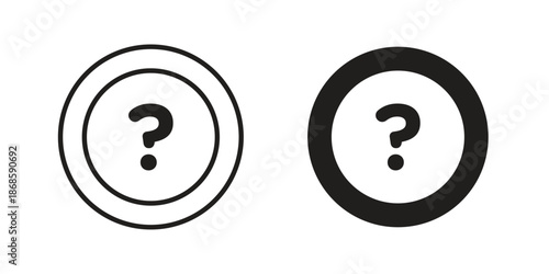 Doubts button icons for website design and development, app development. EPS10