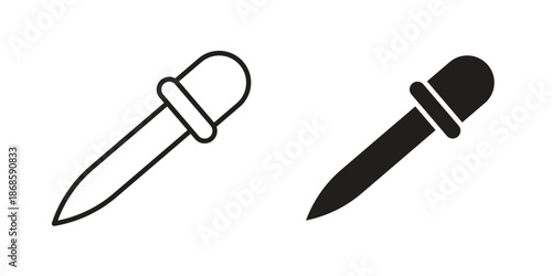 Dropper icons for website design and development, app development. EPS10