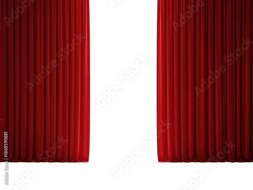 Wallpaper Mural Theater red curtains backdrop for presentation and performance, isolated background Torontodigital.ca