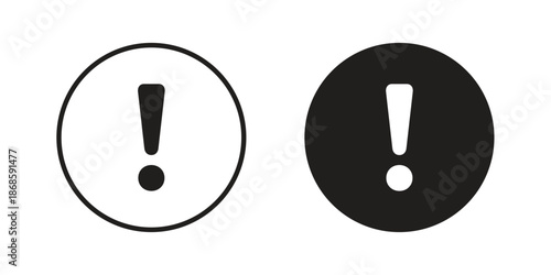 Exclamation icons for website design and development, app development. EPS10