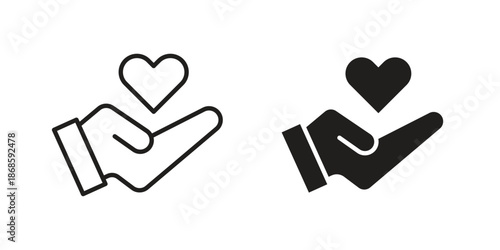 Donate icons for website design and development, app development. EPS10