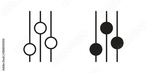 Equalizer icons for website design and development, app development. EPS10