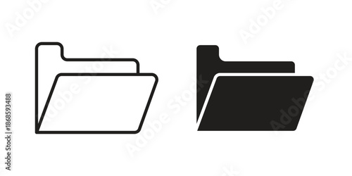 Folder icons for website design and development, app development. EPS10