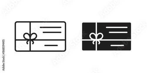 Gift card icons for website design and development, app development. EPS10