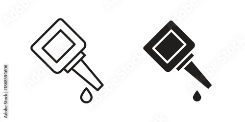Glue icons for website design and development, app development. EPS10