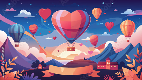 happy birthday card with balloons