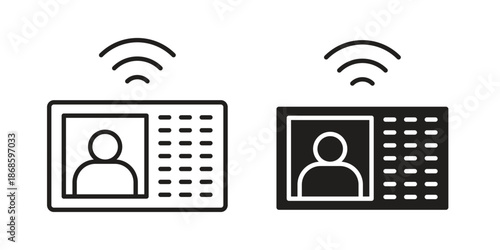 Interphone icons for website design and development, app development. EPS10