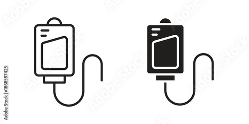 IV bag icons for website design and development, app development. EPS10