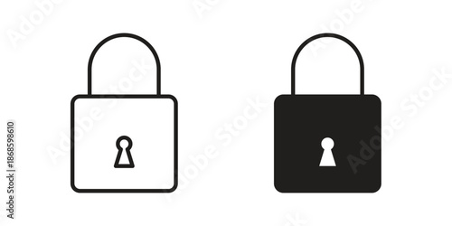 Lock icons for website design and development, app development. EPS10