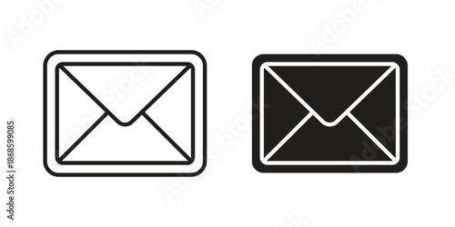 Mail icons for website design and development, app development. EPS10