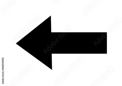 Free Download Black Left Arrow Icon Isolated on Transparent Background - GFXLoad