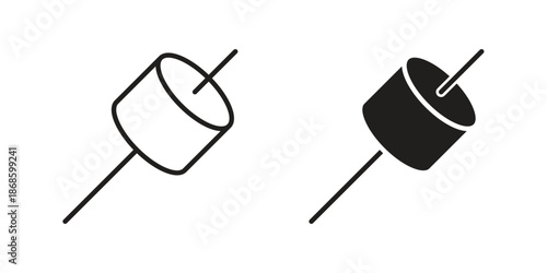 Marshmallow icons for website design and development, app development. EPS10