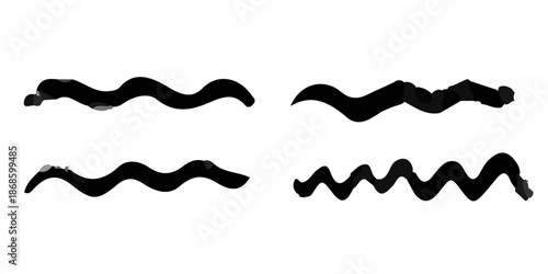 Vintage fashion collection of black vector silhouettes and steel razor blade icons featuring mustache and beard design symbols in an abstract illustration