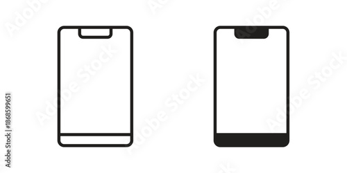 Mobile icons for website design and development, app development. EPS10